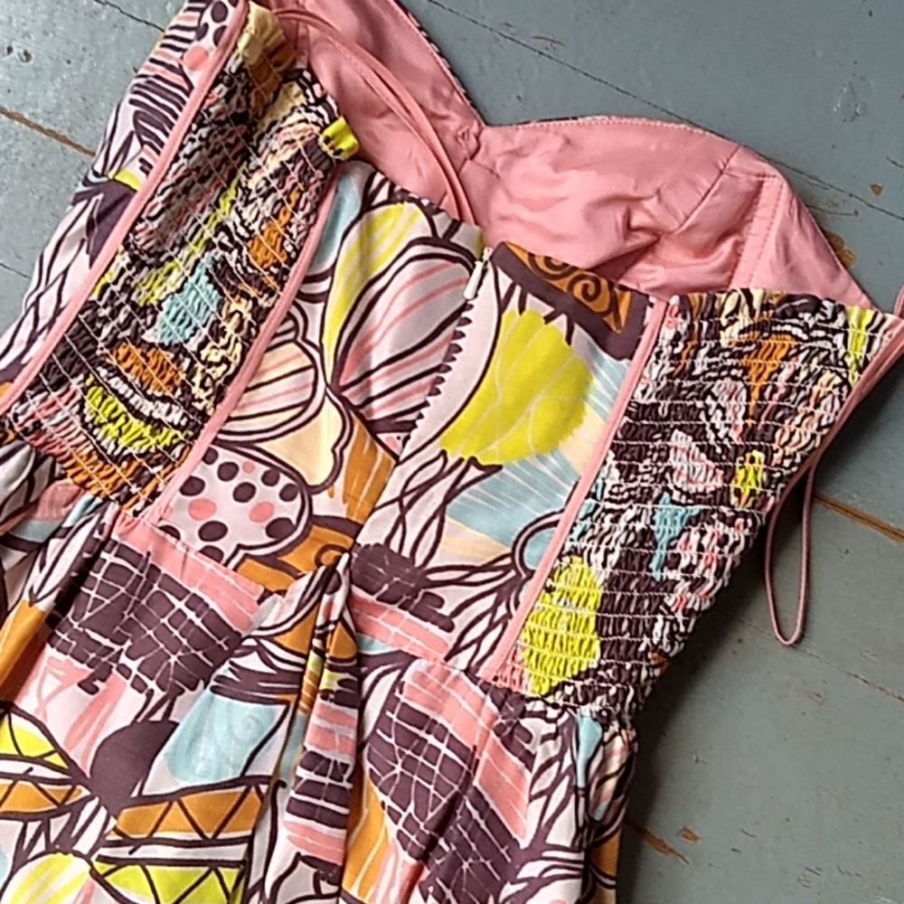 Phoebe Couture vintage printed silk dress - Picture 6 of 6